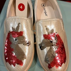 NWT Cat and Jack unicorn sneakers